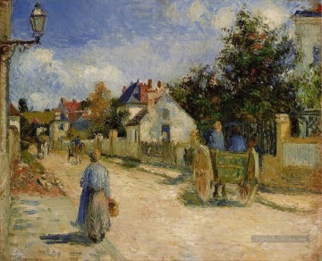 une rue à pontoise 1879 Camille Pissarro Peinture à l'huile